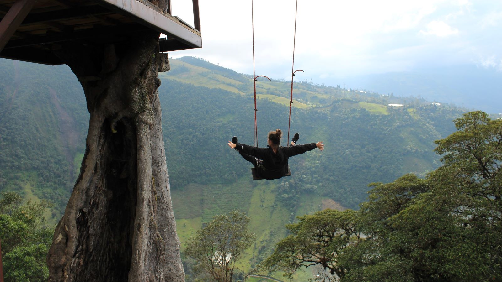 molly mcshea_mcshea travel_travel agent_about Travel agent Molly on a forest swing in Ecuador